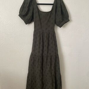 SOLD Eyelet Timber Dress